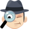 Detective - Light emoji on Facebook